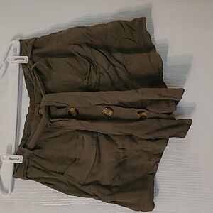 Dark olive/ army green skort